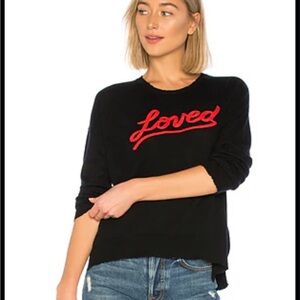 Sundry Cashmere Merino Wool Loved Black Sweater Small Revolve